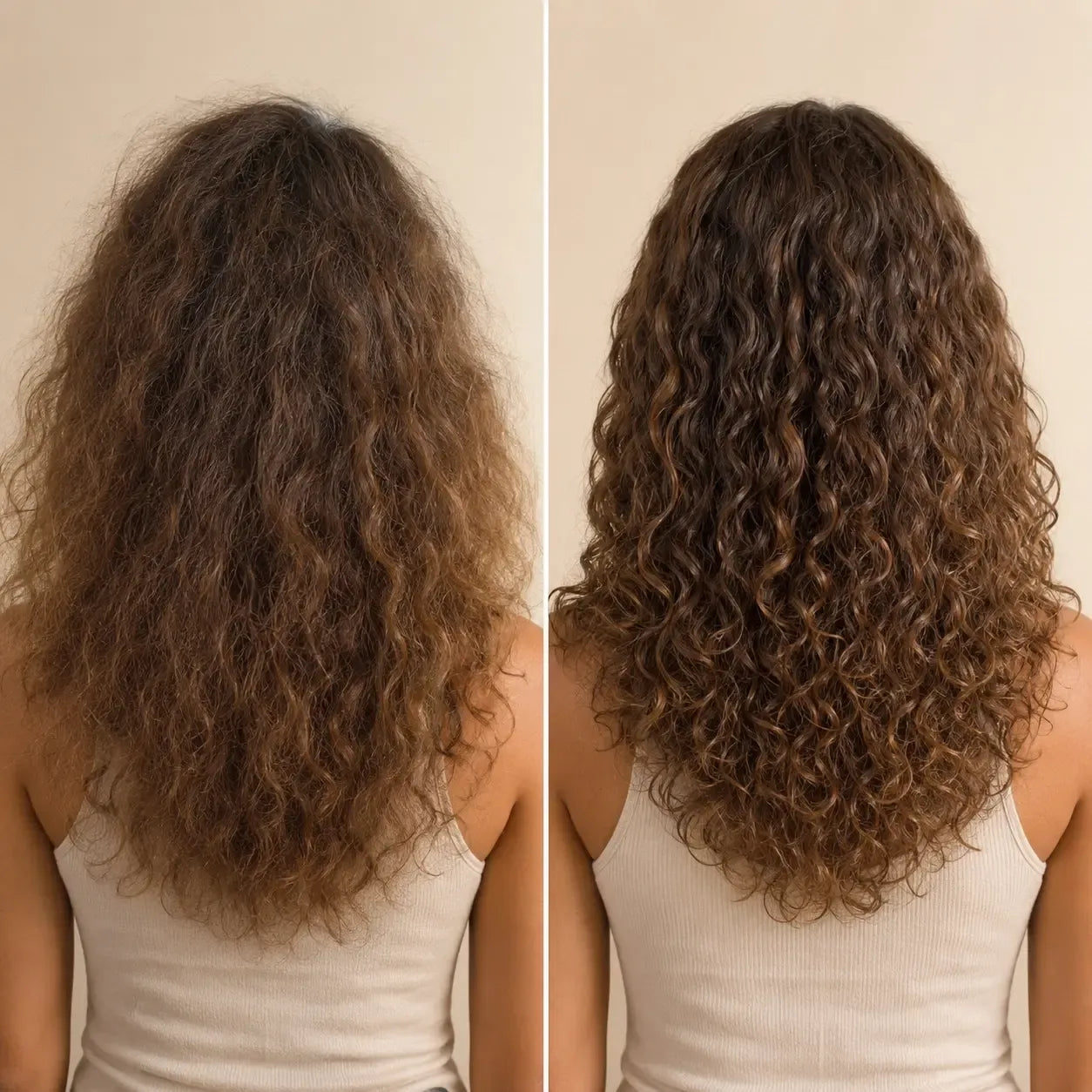 Transformación capilar de cabello dañado a sano con tratamiento de caviar negro